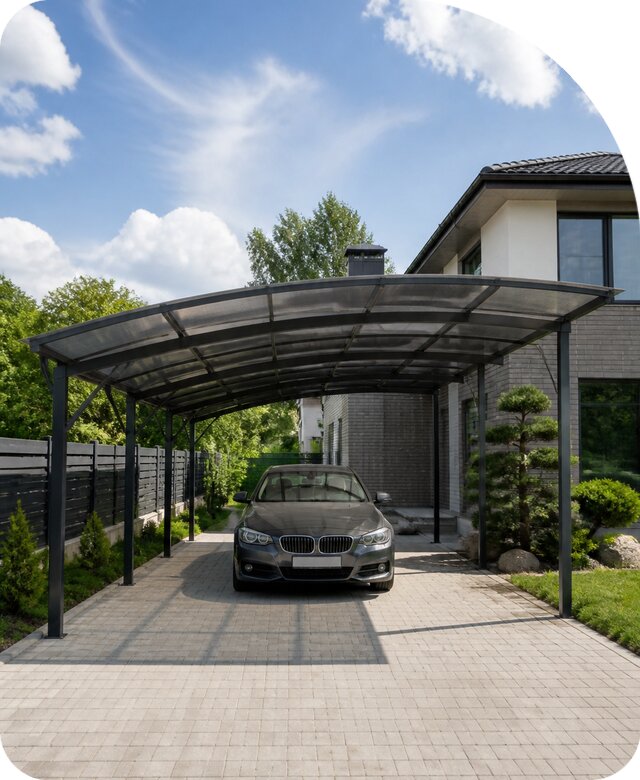 Навес для автомобиля в Новочеркасске по цене от 5526 р. | РадиДОМА-Нвч
